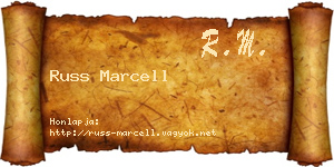 Russ Marcell névjegykártya